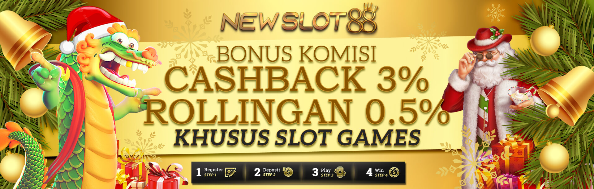 Cashback 3% Rollingan 0.5% Slot