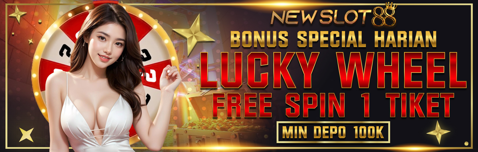 BONUS FREE TICKET LUCKY WHEEL HARIAN