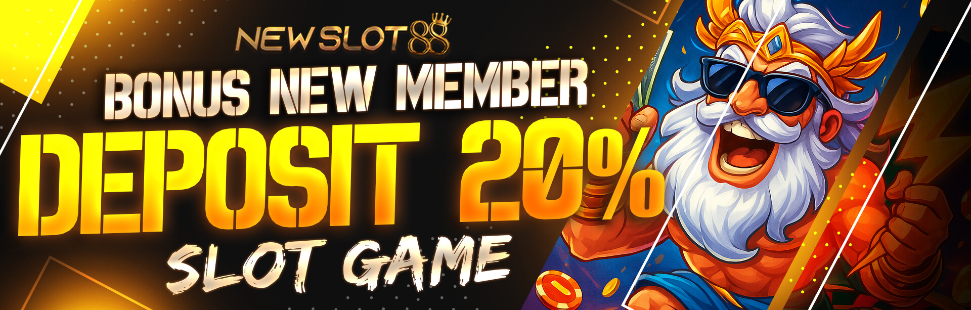 BONUS NEWMEMBER SLOT 20%